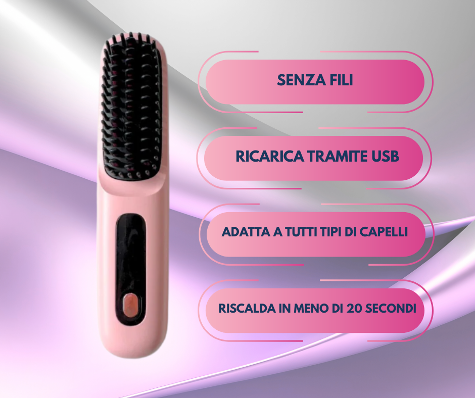 Tressy - piastra spazzola tascabile